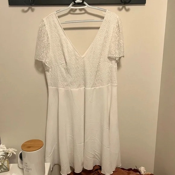 vila lace dress BRDR Vila Maxi Dress White